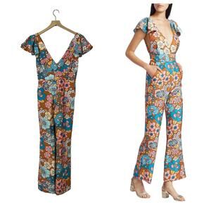 Dodo Bar Or Jenny Floral Jumpsuit - Flower Brown - Medium
